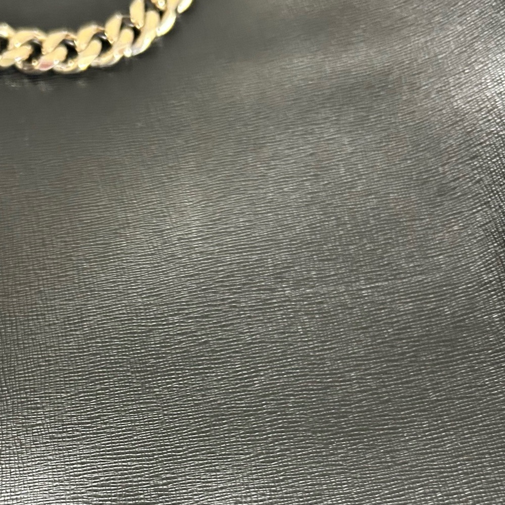 Furla Chain-link Black Saffiano Leather Tote - Picture 2 of 11